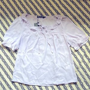 Amazon.com Allegra K purple cottage core style blouse - Size M